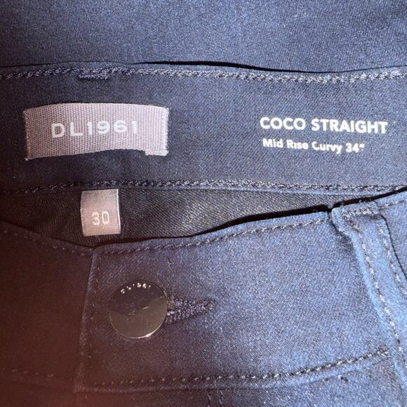 DL1961 Women’s Sz 30 Coco Straight Jeans Mid-Rise Curvy Fit in Flatiron - Picture 3 of 6